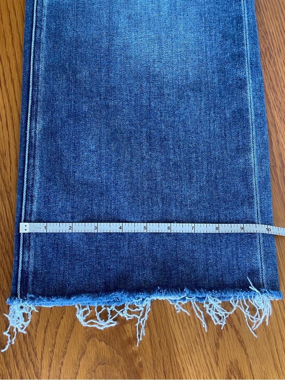 Paige Anessa Wide Leg Cropped Jeans Size 28 Showtime Raw Hem 26” Inseam - Picture 12 of 14